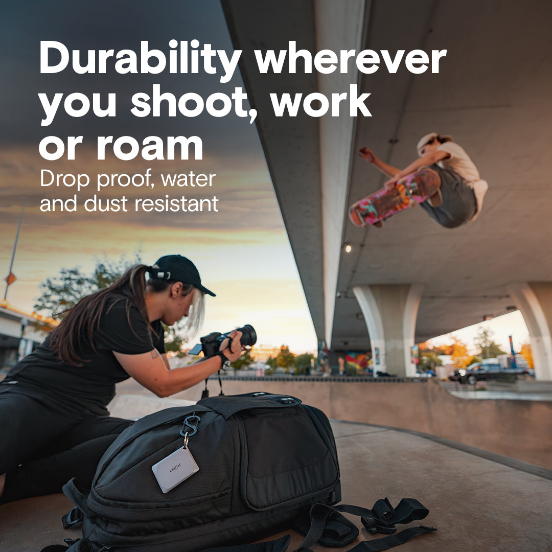 Crucial X9 Pro Portable SSD USB 3.2 External Solid State Drive up to 1050 MB/s IP55 Water Dust Resistance Crucial X9 Pro Portable SSD USB 3.2 External Solid State Drive up to 1050 MB/s IP55 Water Dust Resistance